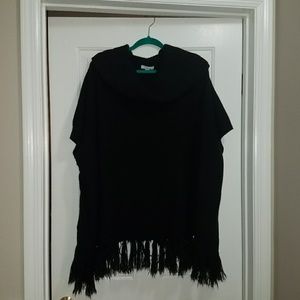 Fringe Knit Poncho